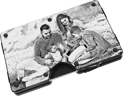 Custom Engraved Metal Minimalist Wallets
