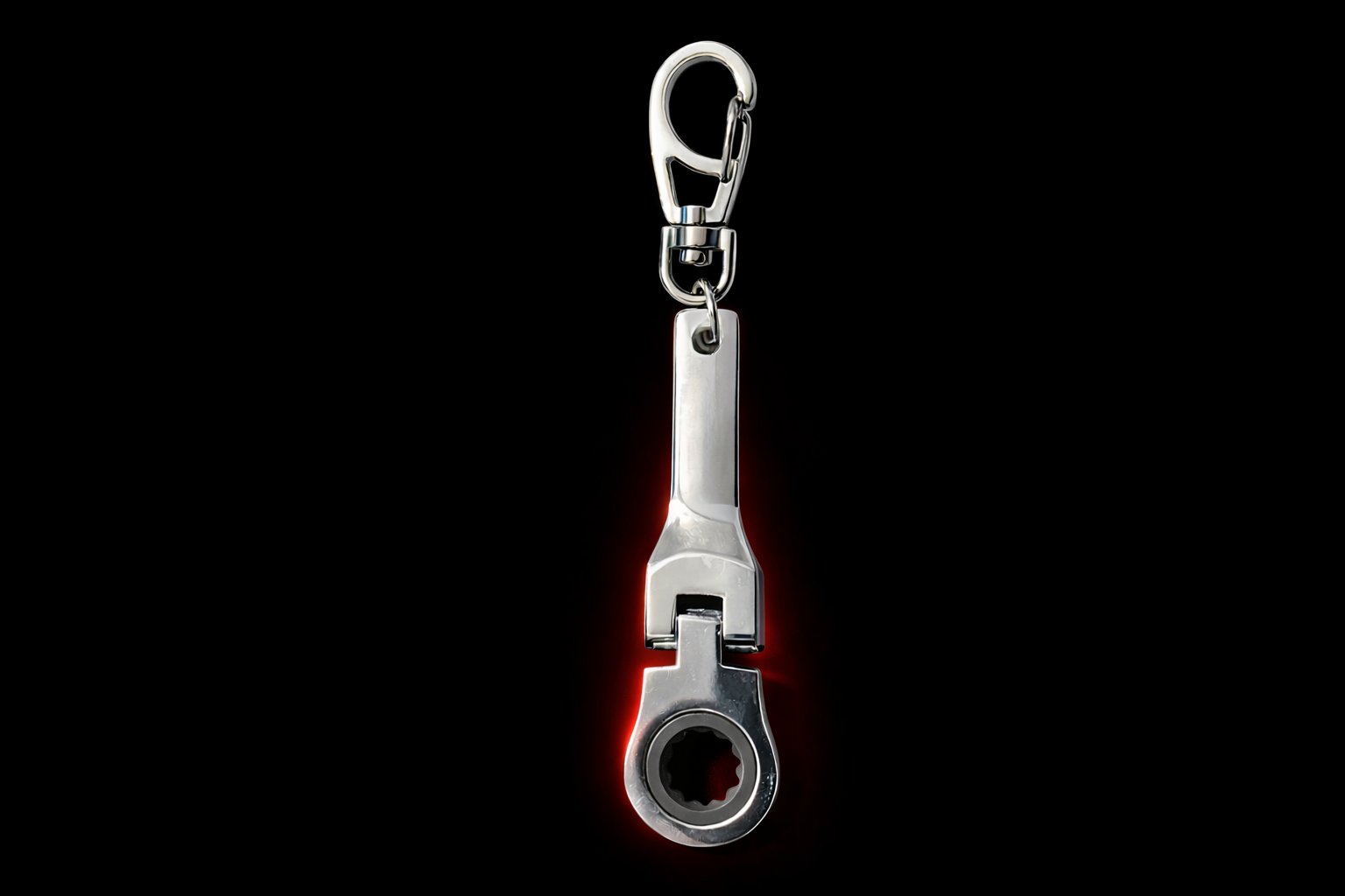 10mm Ratchet Wrench Keychain – Custom Laser-Engraved