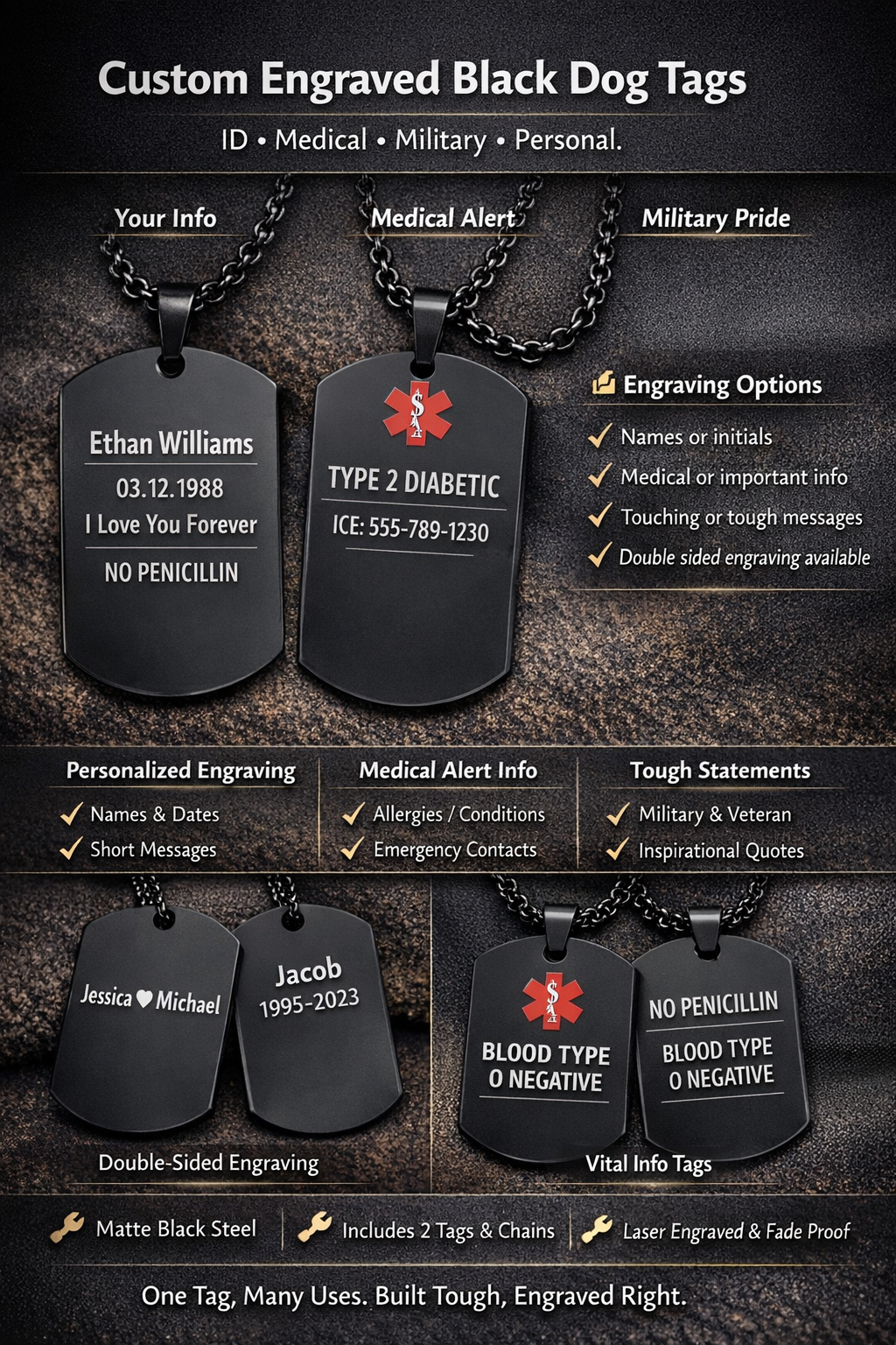 Custom Engraved Tags