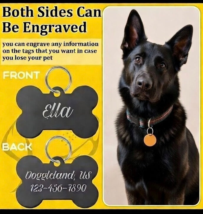 Custom Engraved Pet Tags - Personalized ID Tags by Second Pass