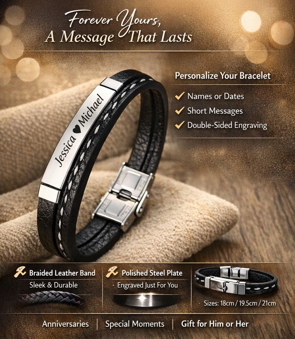 Custom Engraved Bracelets (Made by Second Pass)