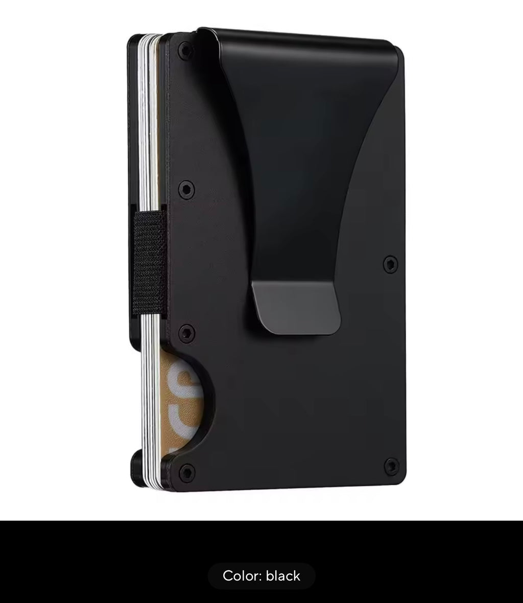Custom Engraved Metal Minimalist Wallets