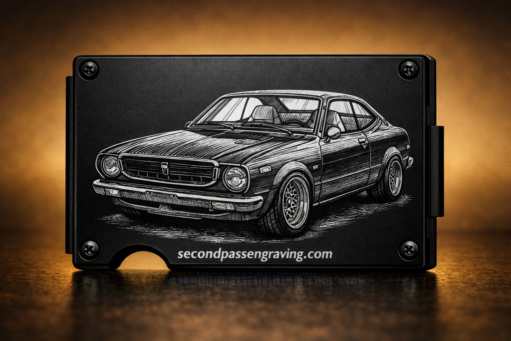 Custom Engraved Metal Minimalist Wallets