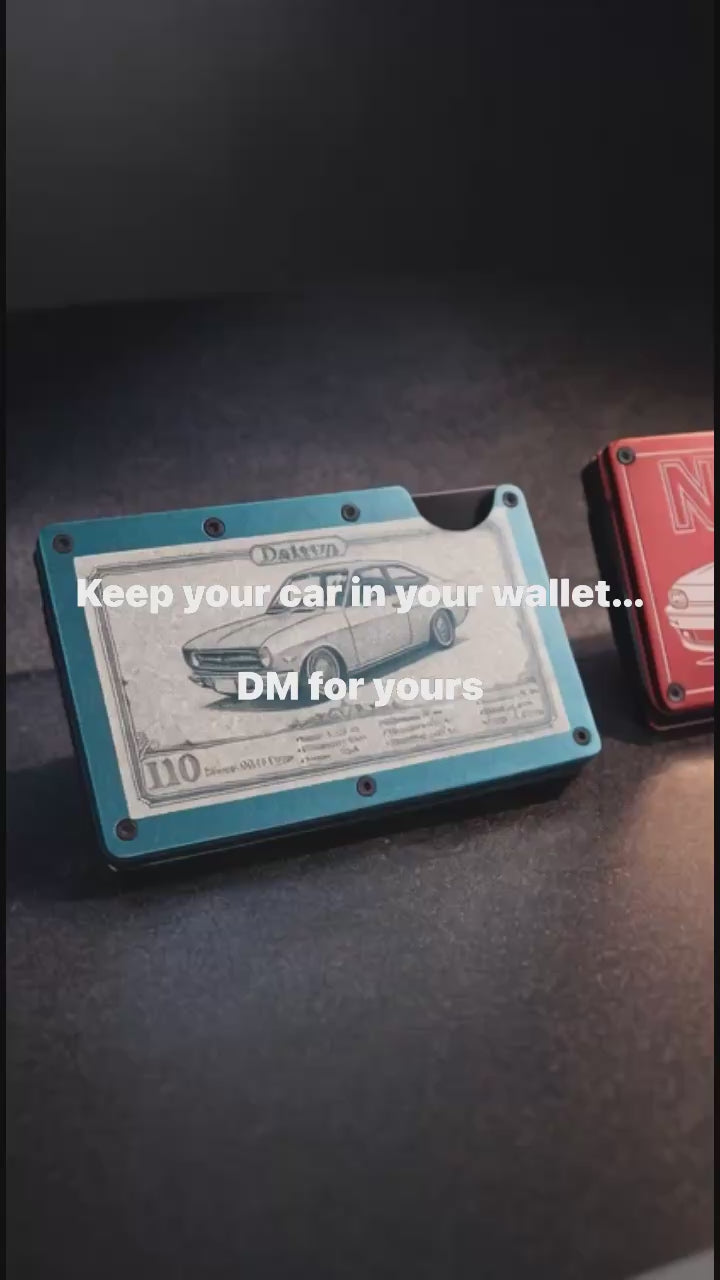 Custom Engraved Metal Minimalist Wallets